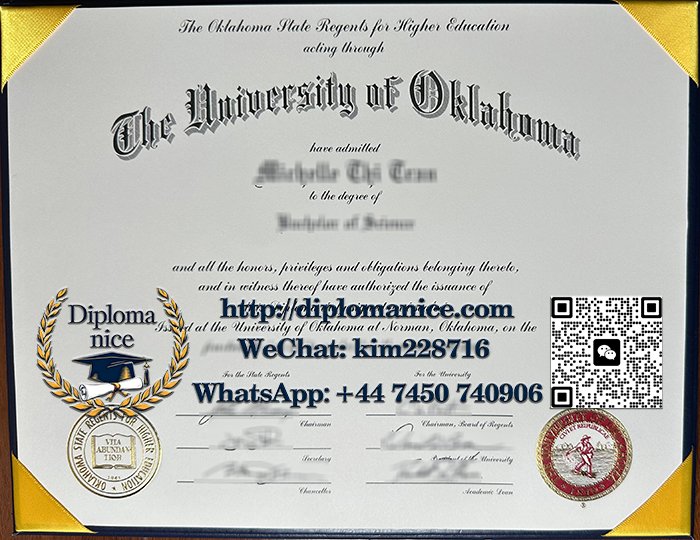 University of Oklahoma diploma