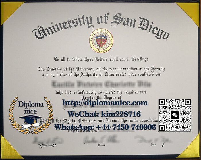 University of San Diego diploma
