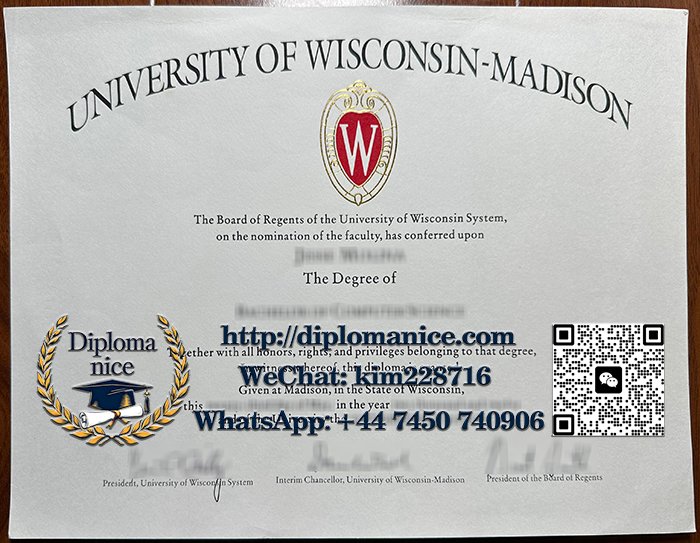 University of Wisconsin–Madison diploma