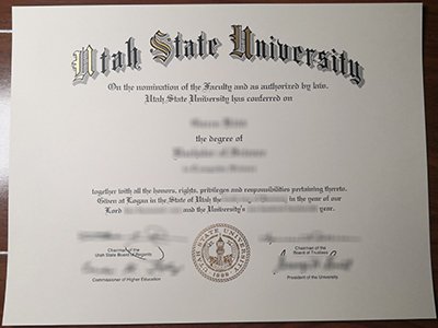Utah State University diploma1