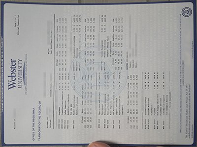 Webster University transcript1