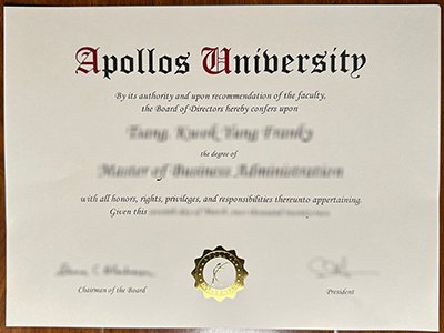 Apollos University diploma1