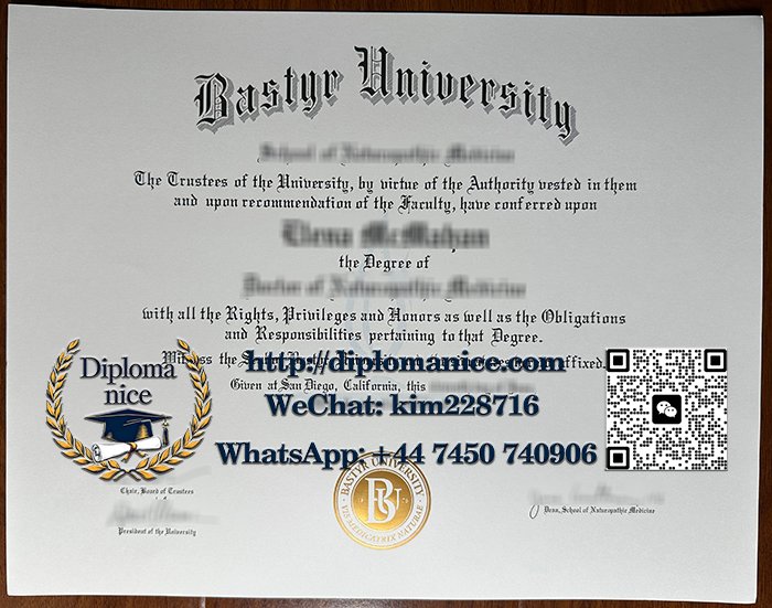 Bastyr University diploma
