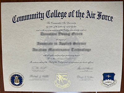 Community College of the Air Force diploma1