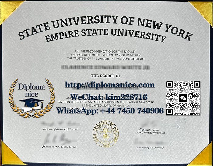 Empire State University diploma