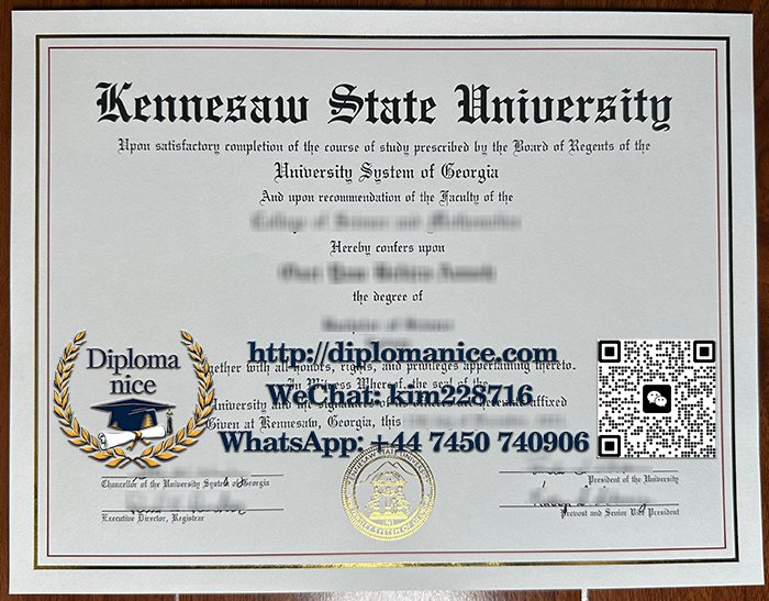Kennesaw State University diploma