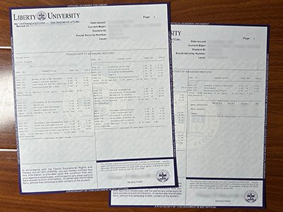 Liberty University transcript1