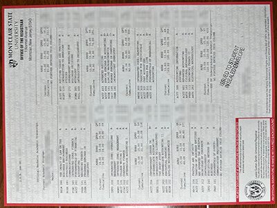 Montclair State University transcript1