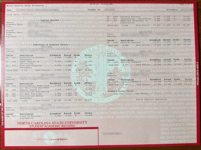 North Carolina State University transcript1