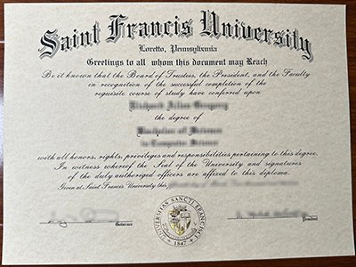 Saint Francis University diploma1