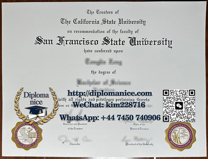 San Francisco State University diploma