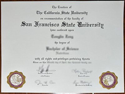 San Francisco State University diploma1