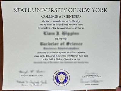 State University of New York at Geneseo diploma1