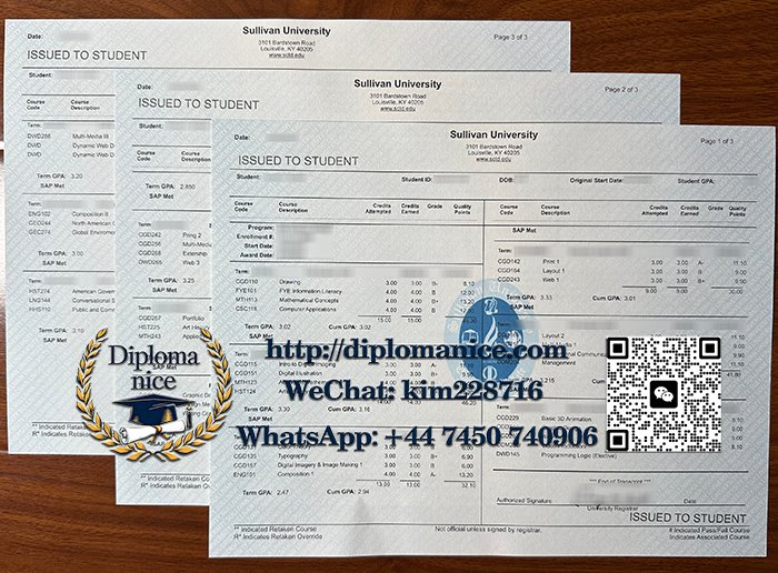 Sullivan University transcript