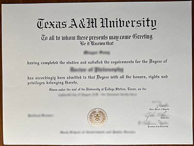 Texas A&M University diploma1