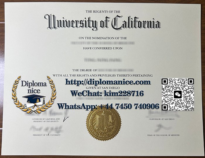 UC San Diego diploma