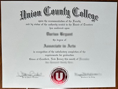 Union County College diploma1