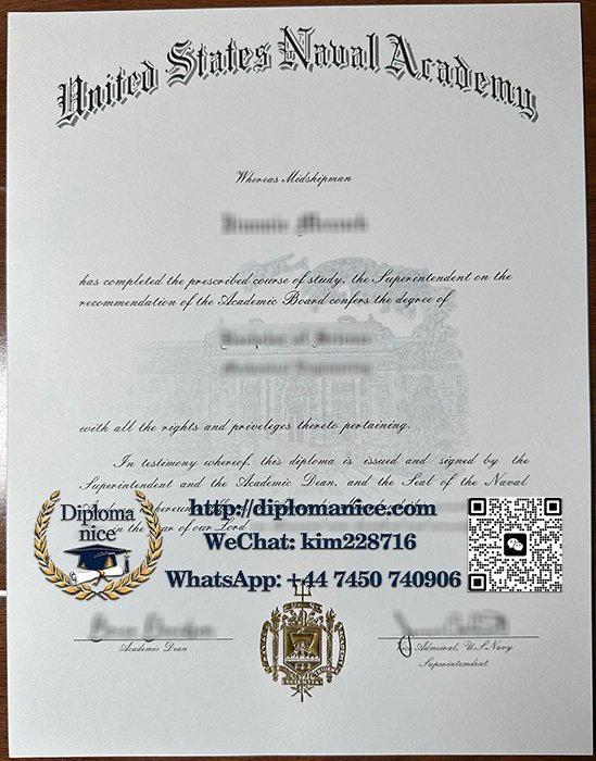United States Naval Academy diploma