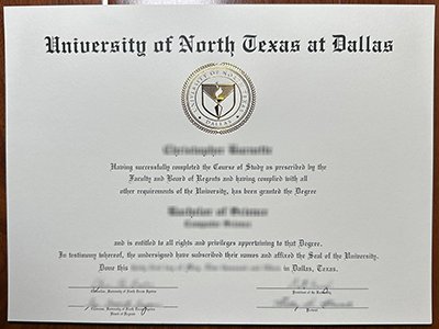 University of North Texas at Dallas diploma1