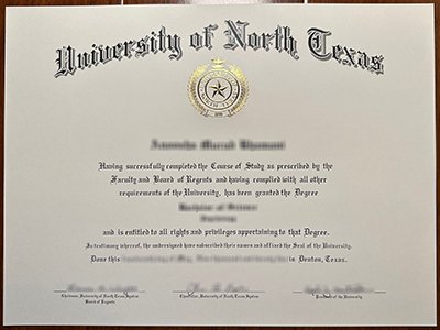 University of North Texas diploma1