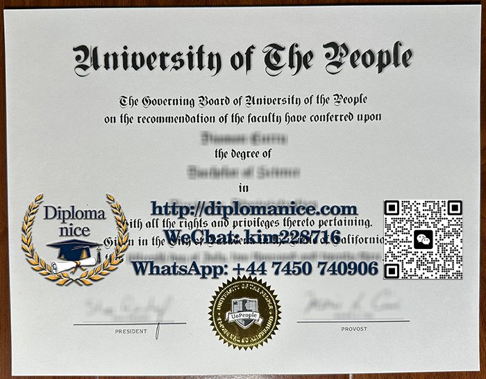 University of the People diploma