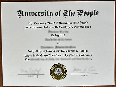 University of the People diploma1