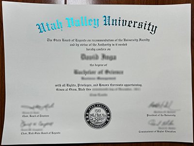 Utah Valley University diploma1