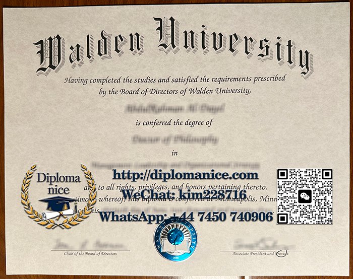 Walden University diploma