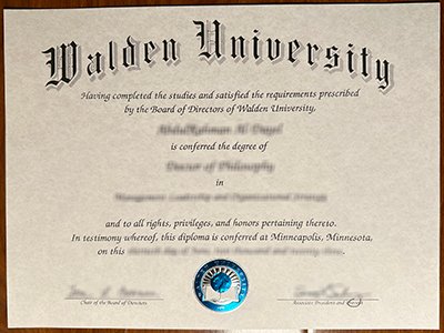 Walden University diploma1