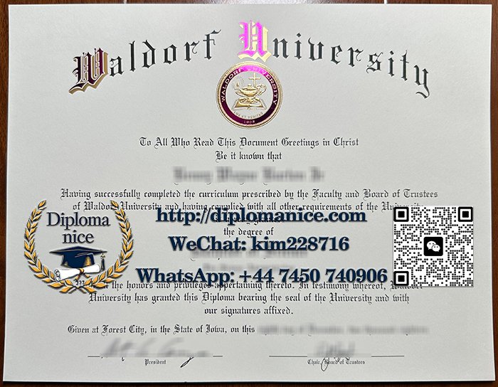 Waldorf University diploma