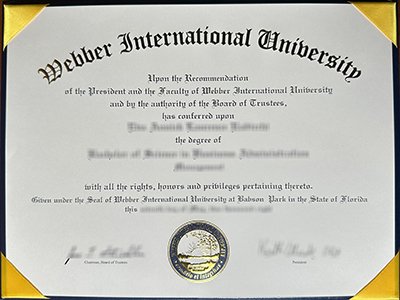 Webber International University diploma1