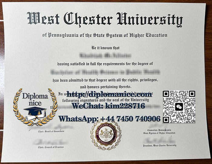 West Chester University diploma