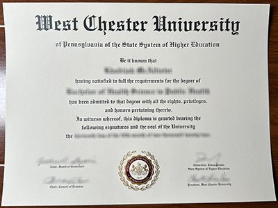West Chester University diploma1