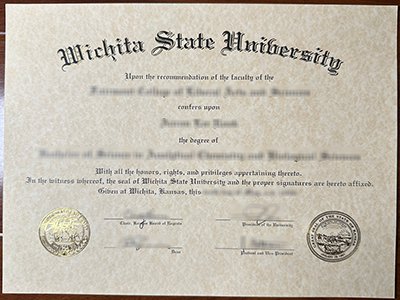 Wichita State University diploma1