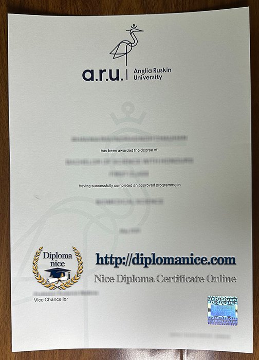 Anglia Ruskin University diploma