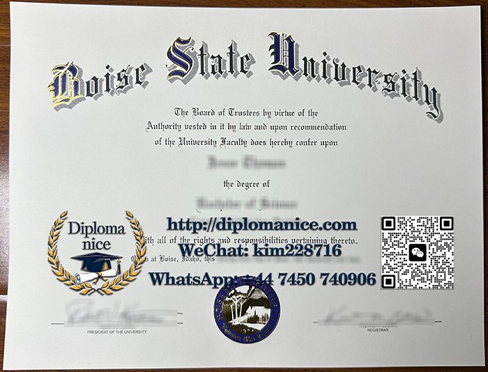 Boise State University diploma