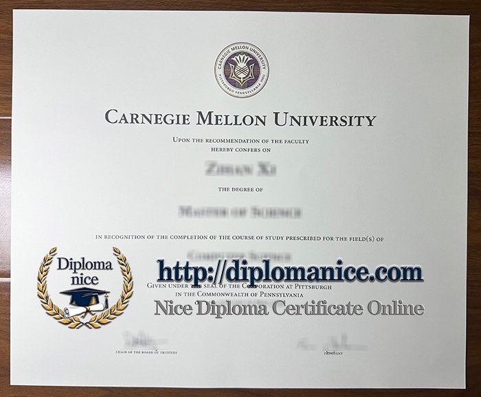 Carnegie Mellon University diploma