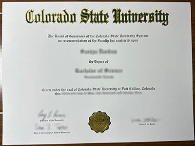 Colorado State University diploma1