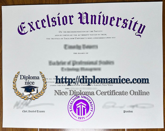 Excelsior University diploma