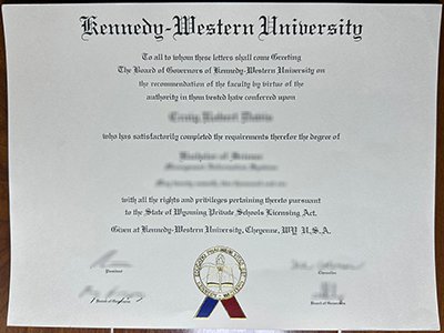 Kennedy Western University diploma1