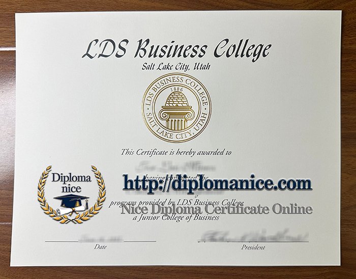 LDS Business College diploma