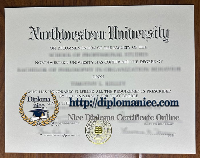 Northwestern University diploma