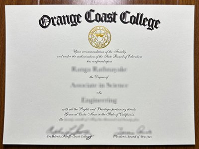 Orange Coast College diploma1