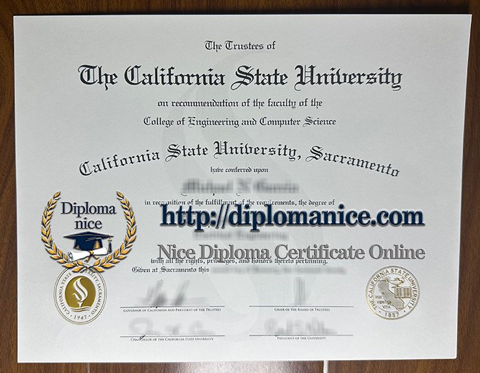 Sacramento State diploma