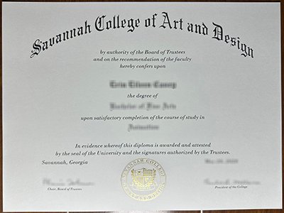 Savannah College of Art and Design diploma1