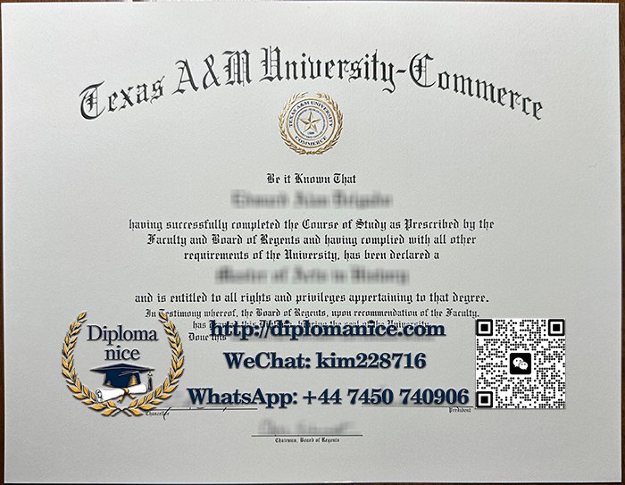 Texas A&M University - Commerce diploma