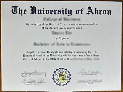 University of Akron diploma1