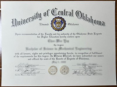 University of Central Oklahoma diploma1
