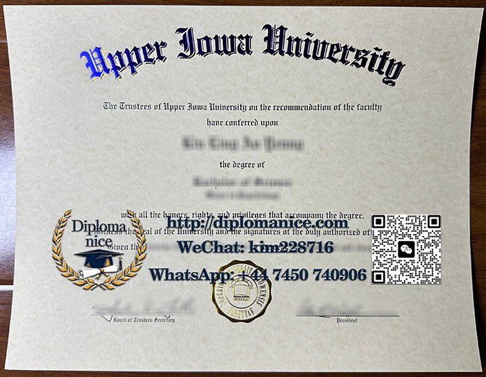 Upper Iowa University diploma