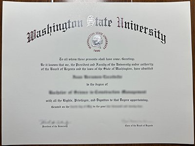 Washington State University diploma1